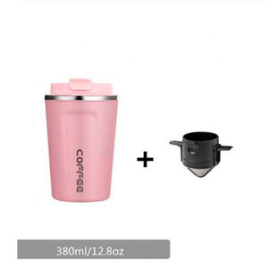 Filtro Reutilizável Portátil para Café e Chá - Kits com Caneca Térmica ou Copo de Vidro