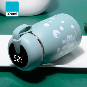 Caneca Térmica Coelhinho em Aço Inoxidável com mostrador digital de temperatura - 320ml